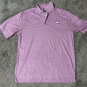 Men's Pink Foot Joy Polo Shirt